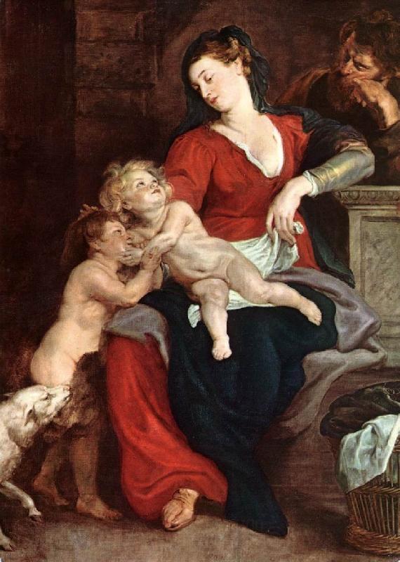 RUBENS, Pieter Pauwel The Holy Family with the Basket f France oil painting art